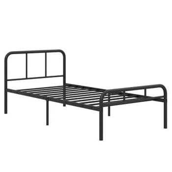 Lit simple en métal robuste pour adultes