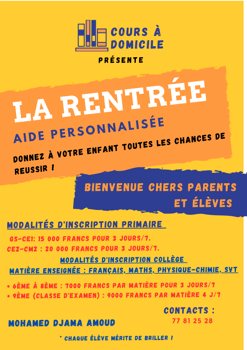 Soutien scolaire personnalisé à domicile