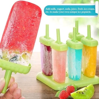 Une moule à glaces en silicone
