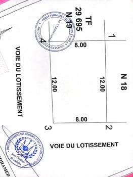 Vente Terrain Cité Nassib, Titre Foncier, 96m², Accès Facile