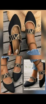 Ballerines noires style Mary Jane, Taille 37, souples et confortables