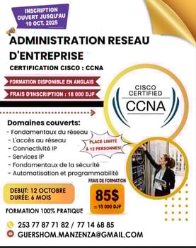 Formation en administration réseau à Oméga, places limitées.