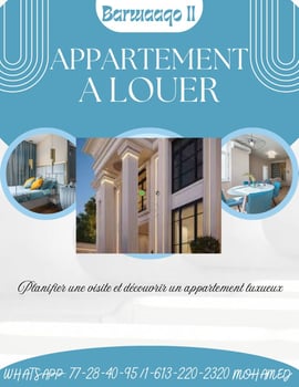 Appartement F4 moderne et élégant à louer à Barwaqoo II