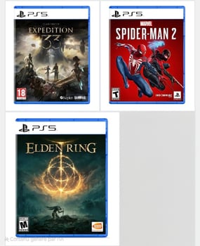 Lot de 3 jeux PS5 en excellent état