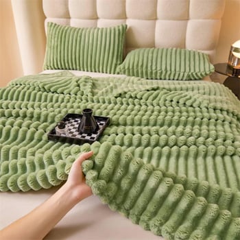 Couverture en fausse fourrure douce et chaude