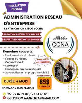 Formation en administration réseau à Oméga, places limitées