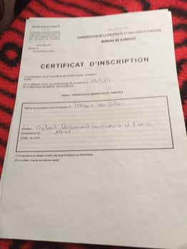 Terrain 120m² avec titre foncier proche RN1