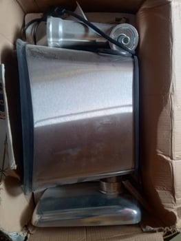 Hachoir à viande électrique inox, neuf