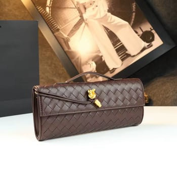 Portefeuille femme tressé avec bandoulière – Plusieurs coloris