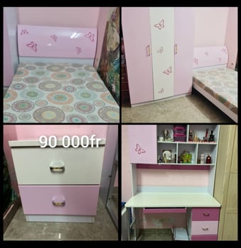 Chambre enfant avec bureau - Jolie et fonctionnelle