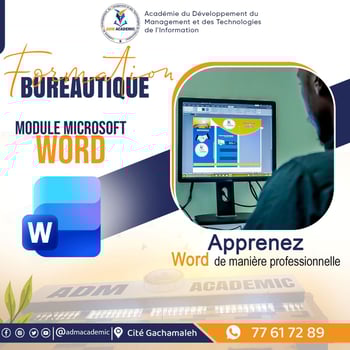 Formation Word professionnelle : devenez un expert avec ADM ACADEMIC !