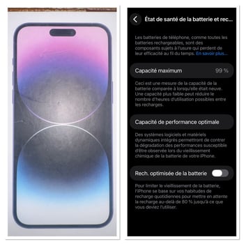 iPhone 14 Pro Max Purple Dark, 256GB, 99% Batterie, 3 Coques Offertes