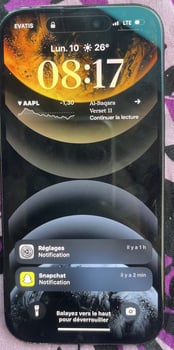 iPhone 15 Noir 128 Go, Paiement en 2 Tranches