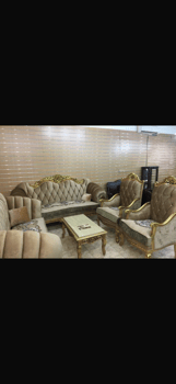 Salon en bois massif sculpté, haut de gamme