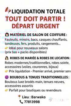 Matériel coiffure et esthétique à vendre