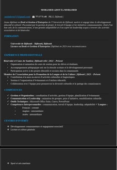 Employé dynamique avec licence en droit et gestion d\'entreprise