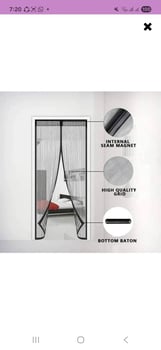 RIDEAU ANTI-MOUSTIQUE MAGNÉTIQUE