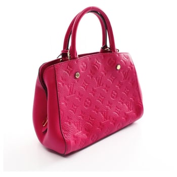 Sac à main Louis Vuitton Montaigne, cuir rose fuchsia, neuf