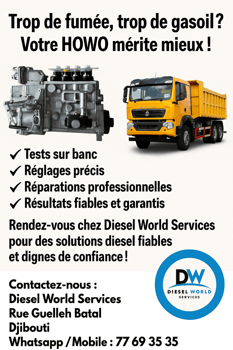 Service de pompe et injecteur pour camion