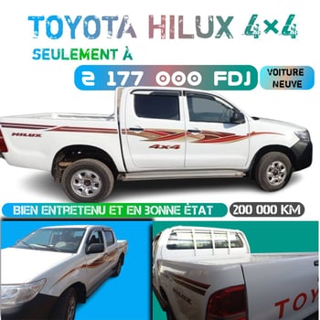 Toyota Hilux 4x4, neuf et en excellent état