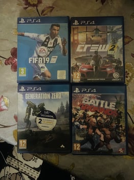 Lot de 4 jeux vidéo pour PS4 à prix avantageux