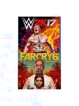 Lot de 2 jeux PS4 Far Cry 6 et WWE 2k17 en parfait état