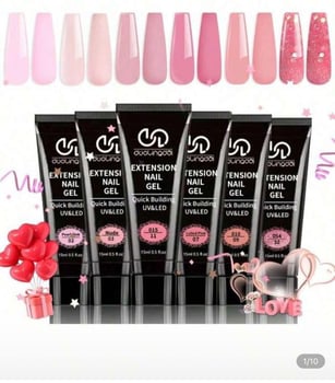 Kit Complet Pro pour Ongles - Polygel, Strass, Paillettes et Décorations