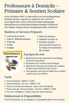 Cours à domicile pour enfant, pédagogie moderne et bienveillance