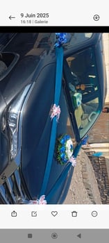Décoration voiture de mariage - DJIB CAR DÉCO