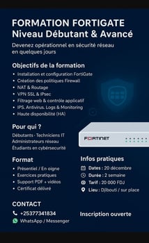 Apprenez la sécurité réseau avec la nouvelle formation FortiGate !
