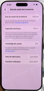 iPhone 16 Pro Max, Or (Gold), Garantie 10 mois