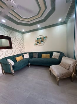 Canapé baroque, table, déco murale à vendre - Tapis vert cadeau