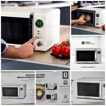 Four Micro-Ondes Geepas 20L, 700W, Décongélation