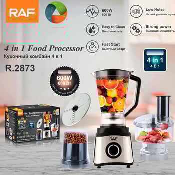 Robot Multifonction 600W, Mixeur, Hachoir, Moulin, Trancheuse