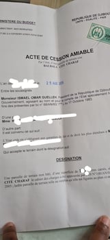 Terrain parcelle avec titre foncier, 120m² et 105m² à Barwaqo Ancien