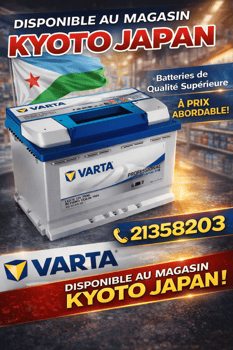 Batterie VARTA haute gamme pour voitures japonaises et européennes