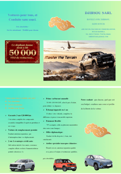 New cars(suv, pickup, x70, berline)from 1.9 million to 3.6 million