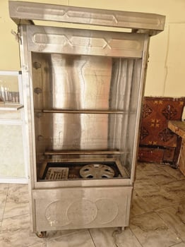 Machine à parpaing + rôtissoire inox en bon état