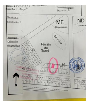 Terrain 160 m² à vendre avec titre foncier, négociable