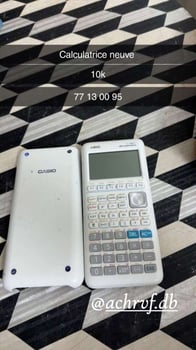 Calculatrice en parfait état à petit prix