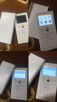 Calculatrice graphique NumWorks, écran clair, moderne