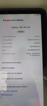 Tablette Samsung en vente