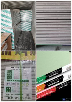 Panneau Gypsum board 1200x2400 mm épaisseur 12 mm