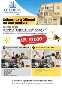 Appartements meublés avec services hôteliers, Djibouti
