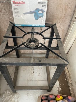 Gaziniere professionnelle en métal