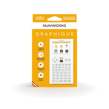 Calculatrice graphique NUMWORKS - Écran couleur, Python, Bluetooth