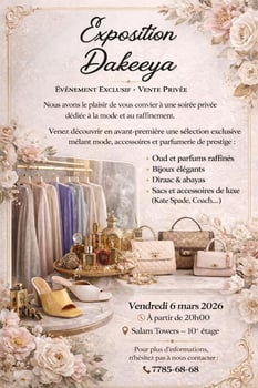 Vente privée de vêtements de marque pour Eid