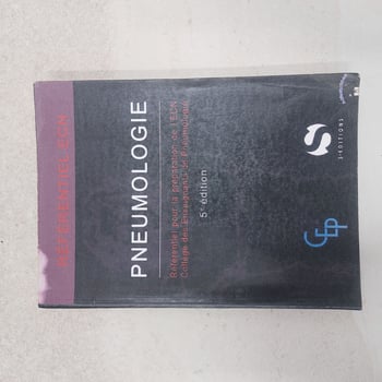 Livre de Pneumologie 5ème édition en excellent état