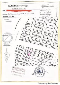 Terrain 120m² à Cité Nassib 2, Balbala - Titre foncier disponible