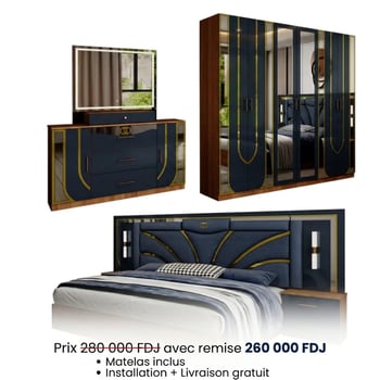 Chambres à coucher modernes complètes collection 2026